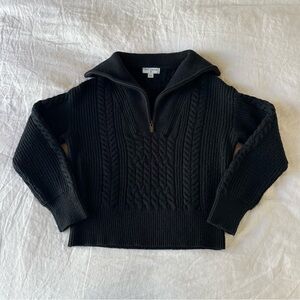 Nili Lotan Quarter Zip Cable Knit Sweater XXS